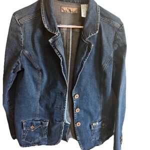 Levi’s Signature Women’s Denim Blazer Size XL structured fit (#2)